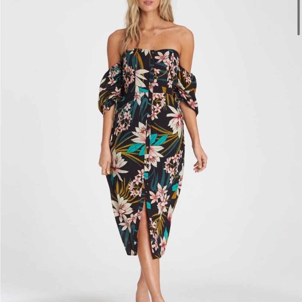 Floral Off-Shoulder Dress